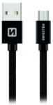 SWISSTEN 71527300 USB-A apa - Micro-USB apa Adat- és töltőkábel 3m - Fekete (71527300) (71527300)