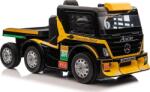 LEAN Toys Mercedes Axor XMX622B Elektromos Kamion 4247 - 24 V, 2 Darab 400 W Motor, LCDKijelzővel, Szülői Távirányítóval, Sárga (4247) (4247)