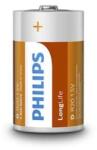 Philips LongLife D/LR20 elem 2db (fóliacsomagolás) (R20L2F/10) (R20L2F/10) (R20L2F/10)