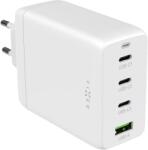 FIXED Travel 3x USB Type-C / 1x USB Type-A GaN Hálózati töltő - Fehér (100W) (FIXCG100-3CU-WH) (FIXCG100-3CU-WH)