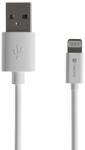 NATEC USB-A apa - Lightning apa Adat- és töltőkábel 1m - Fehér (NKA-2148) (NKA-2148)