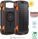 4smarts Solar TitanPack UltiMag 20000mAh Power Bank - Fekete (4S496560) (4S496560)