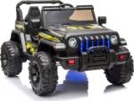 LEAN Toys CH9956 Jeep 12 7505 Elektromos Kisautó - 2.4 GHz, Szülői Távirányítóval, Nyitható Ajtóval, EVA Kerekekkel, Fekete (7505) (7505)