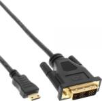 InLine 17472P video átalakító kábel 2 M HDMI Type C (Mini) DVI Fekete (17472P) (17472P)