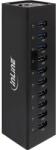 InLine 4043718214419 hálózati csatlakozó USB 3.2 Gen 1 (3.1 Gen 1) Type-A 5000 Mbit/s Fekete (35395C) (35395C)