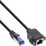 InLine 76500X hálózati kábel Fekete 10 M Cat6a S/FTP (S-STP) (76500X) (76500X)