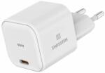 SWISSTEN 22037020 1x USB Type-C GaN Hálózati töltő - Fehér (65W) (8595217483804) (8595217483804)
