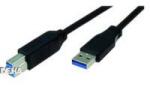 Bachmann USB 3.0 Csatlakozókábel [1x USB 3.0 dugó, A típus - 1x USB 3.0 dugó, B típus] 1.00 m Fekete (917.1205) (917.1205)