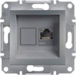 Schneider Electric Schneider EPH4300162 ASFORA acél 1xRJ45 Cat5e UTP aljzat (EPH4300162) (EPH4300162)