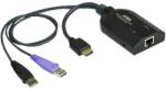 ATEN KA7168 HDMI USB Virtual Media KVM Adapter Cable with Smart Card Reader (CPU Module) - KVM / audio / USB extender (KA7168) (KA7168)