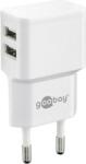 Goobay 44952 Hálózati 2x USB-A töltő (5V / 2.4A) Fehér (44952) (44952)
