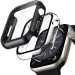 Crong CRG-41HS-CLR Apple Watch S7/S8/S9 Tok + Kijelzővédő - Átlátszó (41mm) (CRG-41HS-CLR) (CRG-41HS-CLR)