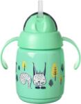 Tommee Tippee Superstar szívószállal 6m+ Green, 300 ml (5010415478306) (5010415478306)