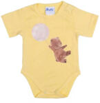  Rövid ujjú baba body cuki Mackó mintával sárga (68)