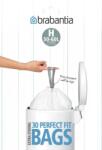 Brabantia PerfectFit szemeteszsák, H méret, 50-60L, visszazárható adagoló csomag, 40 zsák/csomag - 138744 (375705) (375705)