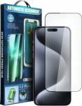 Partner Tele. com iPhone 16 Plus 5D Full Glue tempered glass kijelzővédő üvegfólia felhelyező kerettel, fekete ( )