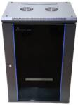 Extralink 19" Fali rack szekrény 15U 600x450mm - Fekete (EX. 14329) (EX.14329)