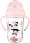 Canpol babies - csepegésmentes, súllyal ellátott szívószállal, Exotic Animals, 270 ml, rózsaszín (5901691852754) (5901691852754)