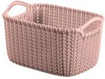 Keter Knit Kötött hatású kosár XS méret - Rózsaszín (0803675204) (0803675204)