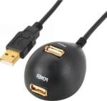 InLine 34652 USB kábel 2 M USB A 2 x USB A Fekete (34652) (34652)