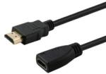 SAVIO HDMI hosszabbító kábel Ethernettel 1m Fekete (CL-132) (CL-132)