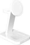 ZAGG mophie Snap+ 3-in-1 Wireless Charge Stand Headset, Okostelefon, Okosóra Fehér USB Vezeték nélkül tölthető Gyorstöltés Beltéri (401314108) (401314108)