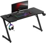 Huzaro Hero 3.3 Gamer asztal 140 x 60 x 74 cm - Fekete (HZ-HERO 3.3 BLACK) (HZ-HERO 3.3 BLACK)