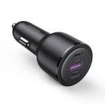 UGREEN car charger 20467B 2x USB-C + USB, 69W (black) (UGR1195BLK) (UGR1195BLK)