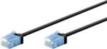 Goobay 74231 U/UTP Cat6a RJ45 Patch kábel 0.25m - Fekete ( )