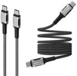 Havit CB6297 USB-C apa - USB-C apa Adat és töltőkábel 3m - Fekete (CB6297) (CB6297)