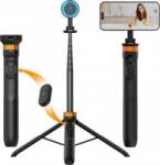 K&F Concept állvány, 162 cm selfie bot, Magsafe telefon adapter, bluetooth kioldó (KF4426) (KF4426)