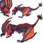 Jokomisiada Szürke-Narancssárga Sárkány Rugalmas Szárnyakkal - 19 Cm X 21 Cm X 6 Cm ( )
