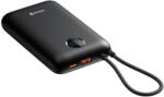 SWISSTEN VOLTBOX Powerbank integrált kábellel USB-C + Type-A / 30000mAh 35W - Fekete (8595217490574) (8595217490574)