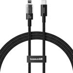 Baseus Gem USB-C apa - Lightning apa Adat és gyorstöltő kábel 1m - Fekete (P10373001111-00) (P10373001111-00)