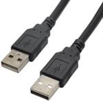 Akyga USB-A apa - USB-A apa Adat- és töltőkábel 1.8m - Fekete (AK-USB-11) (AK-USB-11)