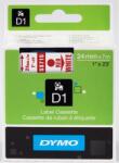 DYMO címke LM D1 alap, 24mm, piros betű / fehér alap (S0720950) (S0720950)