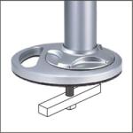NewStar FPMA-D9GROMMET desk mount grommet plate Silver (FPMA-D9GROMMET) (FPMA-D9GROMMET)
