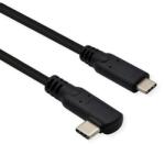 Roline USB-C apa 3.1 - USB-C apa 3.2 Adat és töltő kábel - Fekete (1m) (11.02. 9075-10) (11.02.9075-10)