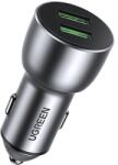 UGREEN CD213 autós töltő, 2xUSB, QC 3.0, 36W, szürke (10144) (UG10144) (UG10144)