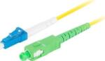 Lanberg Optikai patch SM LC/UPC-SC/APC szimplex 2m LSZH G657A1 3.0mm sárga (FO-LUSA-SS11-0020-YE) (FO-LUSA-SS11-0020-YE)