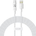 Baseus Gem USB-A apa - USB-C apa Adat és gyorstöltő kábel 2m - Fehér (P10373002211-01) (P10373002211-01)