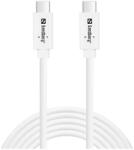Sandberg USB-C apa - USB-C apa 3.1 Adat- és töltőkábel 100W 2m - Fehér (136-54) (136-54)