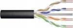 ASSMANN CAT 6 U-UTP outdoor installation cable, 250 MHz Fca (PVC), AWG 24/1, w/o cross, 50 m, sx, black (DK-1611-V-05-OD) (DK-1611-V-05-OD)