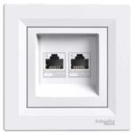 Schneider Electric Schneider EPH4800121 ASFORA fehér 2xRJ45 Cat6 UTP aljzat (EPH4800121) (EPH4800121)