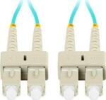 Lanberg Optikai patch MM SC/UPC-SC/UPC duplex 1m LSZH OM3 50/125 3.0mm aqua (FO-SUSU-MD31-0010-TQ) (FO-SUSU-MD31-0010-TQ)