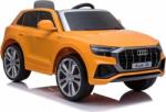 LEAN Toys Audi Q8 5504 12 V Elektromos Kisautó - 2.4 GHz, Szülői Távirányítóval, Nyitható Ajtóval, EVA Kerekekkel, Lakk Narancs (5504) (5504)
