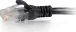 C2G 0.3m Cat6 RJ-45 m/m hálózati kábel Fekete 0, 3 M U/UTP (UTP) (83404) (83404)