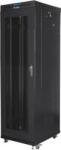 Lanberg 19" szabadon álló rack szekrény 42U/600X1000 perforált ajtó, lapraszerelt, LCD kijelző, fekete V2 (FF01-6042-23BL) (FF01-6042-23BL)