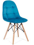 Chairs ON Scaune bucătărie, living din catifea BUC 232V albastru