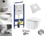 Geberit Geberit, Duofix Delta rejtett öblítőtartály szett + Desna fali WC-csésze duroplaszt ülőkével, Vortex öblítéssel, fényes fehér, LAV-SETDESNAGEB (LAV-SETDESNAGEB)
